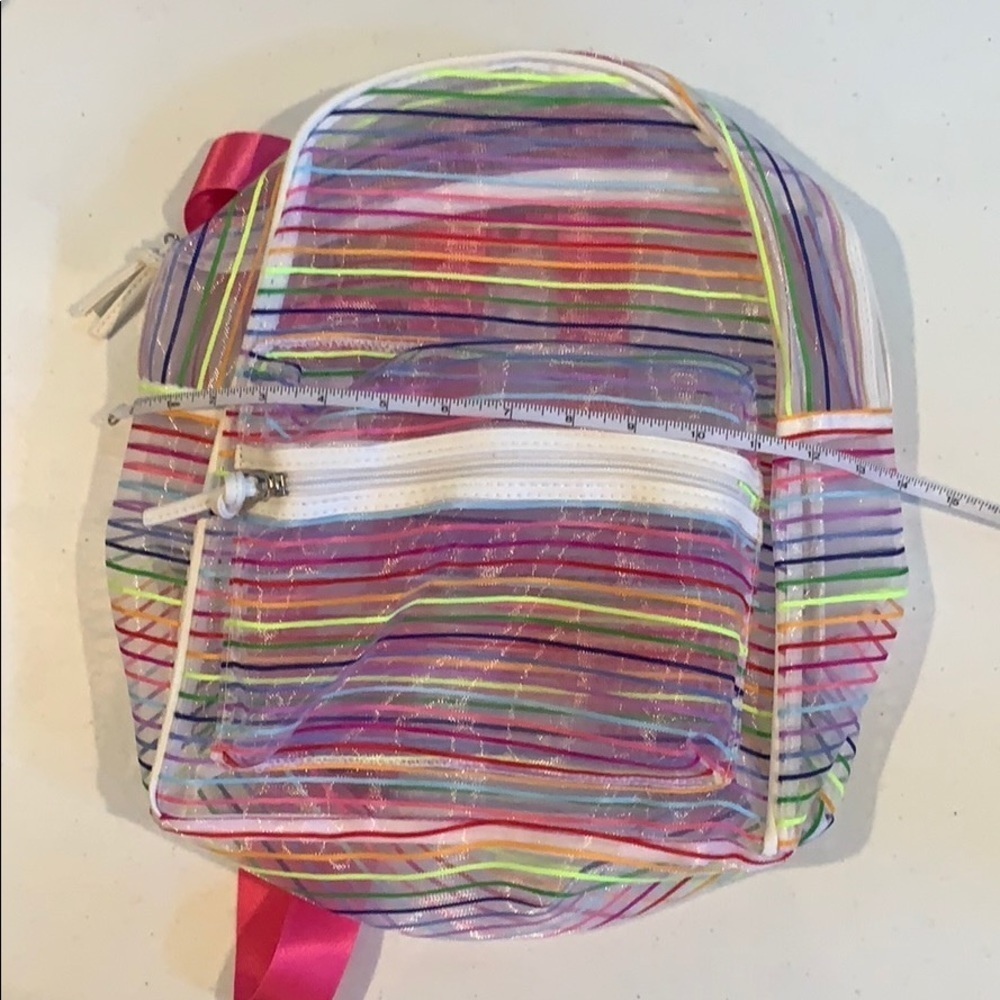 Cat & Jack Rainbow Stripe Mesh Backpack - Picture 3 of 4